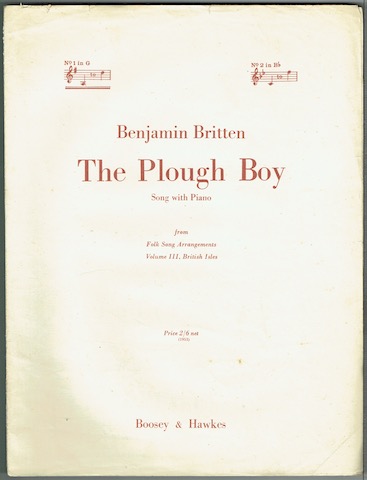 Image for The Plough Boy: Song With Piano. No. 1 in G