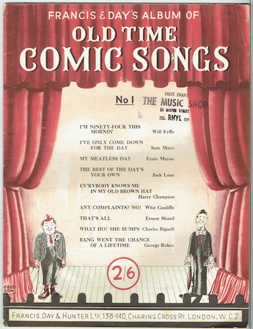 Image for Francis & Day's Album Of Old Time Comic Songs No. 1