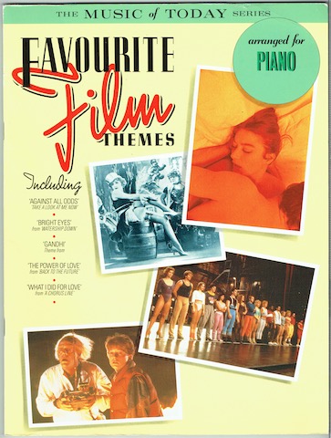 Image for Favourite Film Themes Arranged For Piano (The Music Of Today Series)