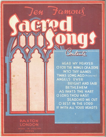 Image for Ten Famous Sacred Songs