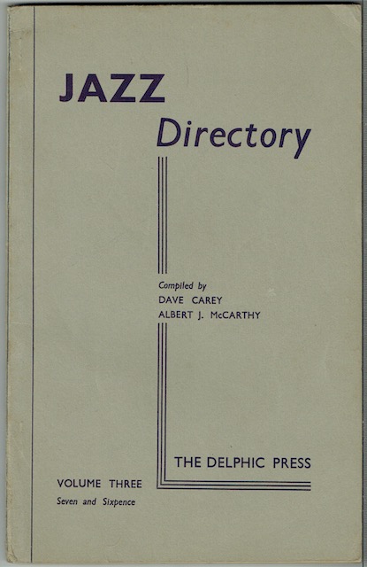 Image for The Directory Of Recorded Jazz and Swing Music: Volume Three