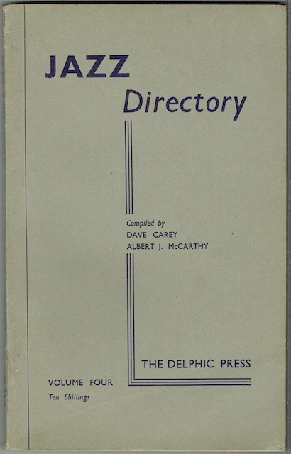 Image for The Directory Of Recorded Jazz and Swing Music (Including Gospel and Blues Records): Volume Four
