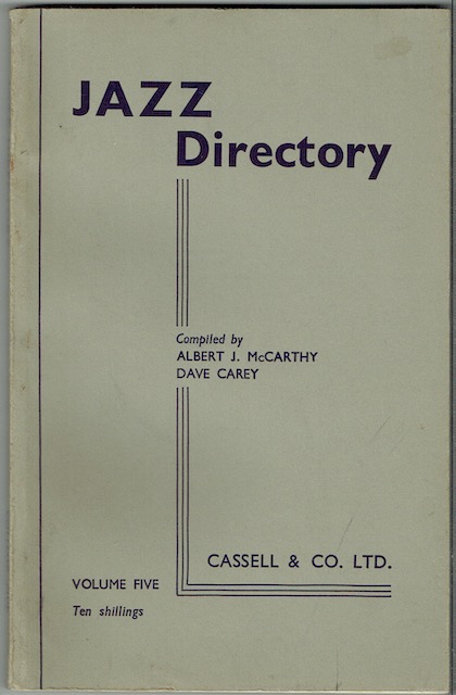 Image for The Directory Of Recorded Jazz and Swing Music (Including Gospel and Blue Records): Volume Five