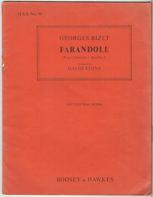 Image for Farandole From L'Arlesienne Suite No. 2: Orchestral Score