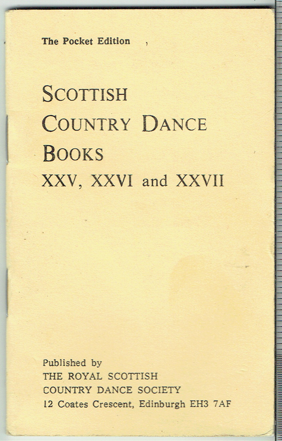 Image for Scottish Country Dance Books XXV, XXVI and XXVII