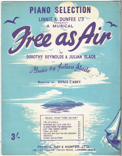 Image for Free As Air: Piano Selection