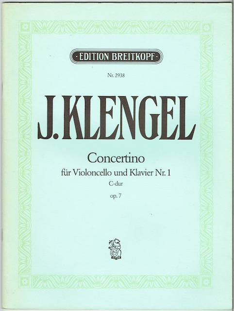 Image for Concertino Fur Violoncello Und Klavier Nr. 1, C-Dur, Op. 7 (Edition Breitkopf Nr. 2938)