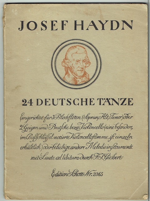 Image for 24 Deutsche Tanze Edition Schott Nr. 2365
