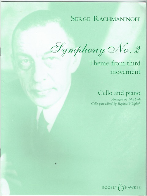 Image for Symphony No. 2: Theme From Third Movement For Cello And Piano