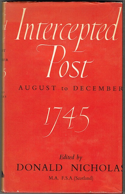 Image for Intercepted Post: August To December 1745