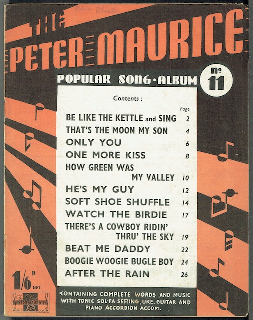 Image for The Peter Maurice Popular Song Album No. 11
