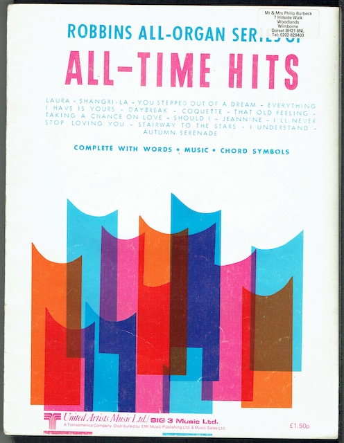 Image for Robbins All-Organ Series Of All-Time Hits
