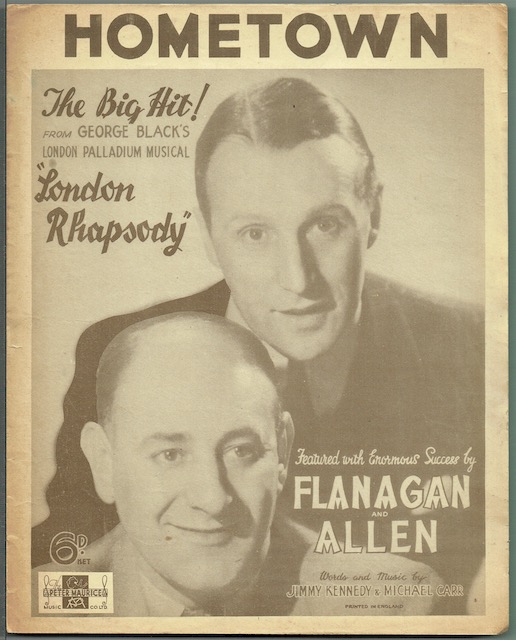 Image for Hometown, from the musical 'London Rhapsody', featured by Flanagan and Allen