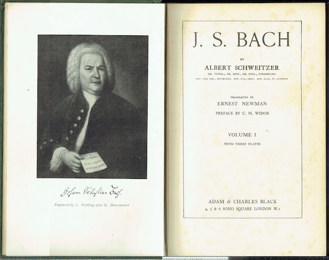 Image for J. S. Bach In Two Volumes: Translated By Ernest Newman, Preface By C. M Widor