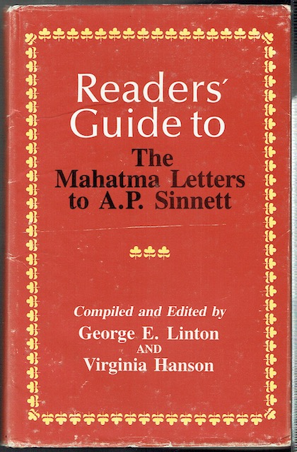 Image for Readers' Guide To The Mahatma Letters To A. P. Sinnett