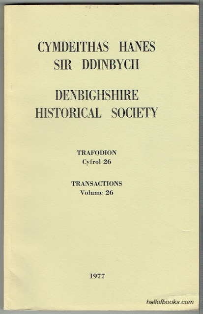 Image for Cymdeithas Hanes Sir Ddinbych - Denbighshire Historical Society: Trafodion Cyfrol 26 - Transactions Volume 26 - 1977