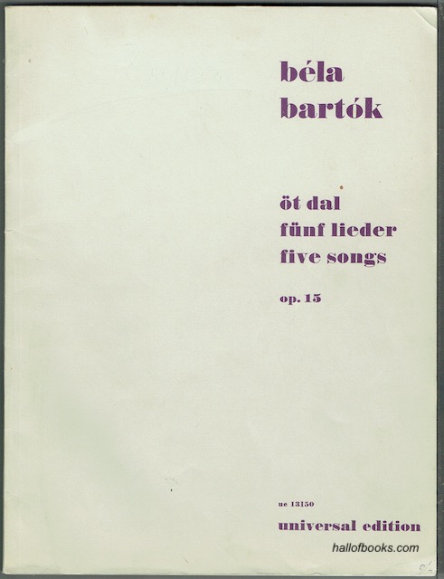 Image for Ot Dal; Funf Lieder; Five Songs: op. 15, For Voice and Piano