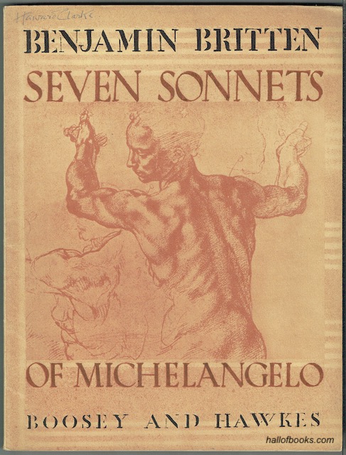Image for Seven Sonnets Of Michelangelo: Set To Music For Tenor Voice And Piano. (Op. 22)