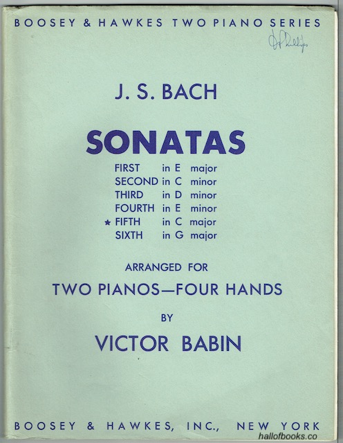 Image for Fifth Sonata In C major Arranged For Two Pianos - Four Hands By Victor Babin