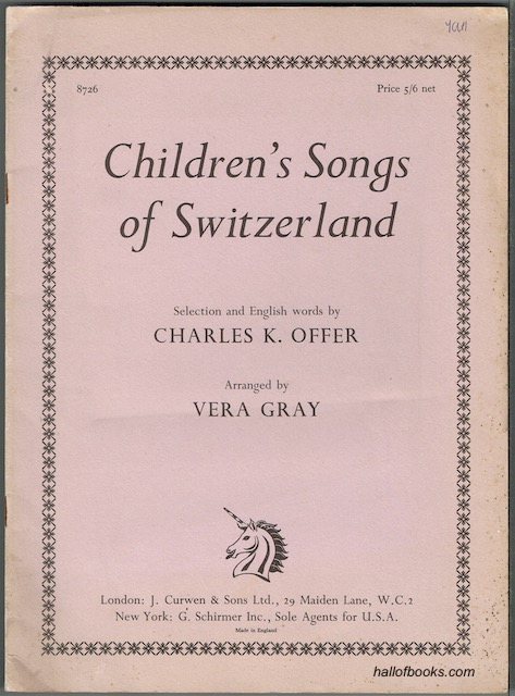 Image for Children's Songs Of Switzerland