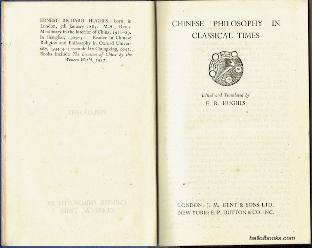 Image for Chinese Philosophy In Classical Times
