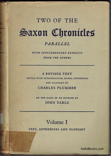 Image for Two Of The Saxon Chronicles Parallel With Supplementary Extracts From The Others. Volume I