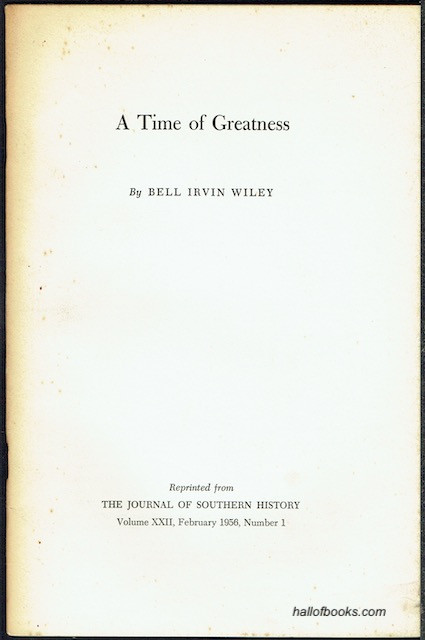 Image for A Time Of Greatness
