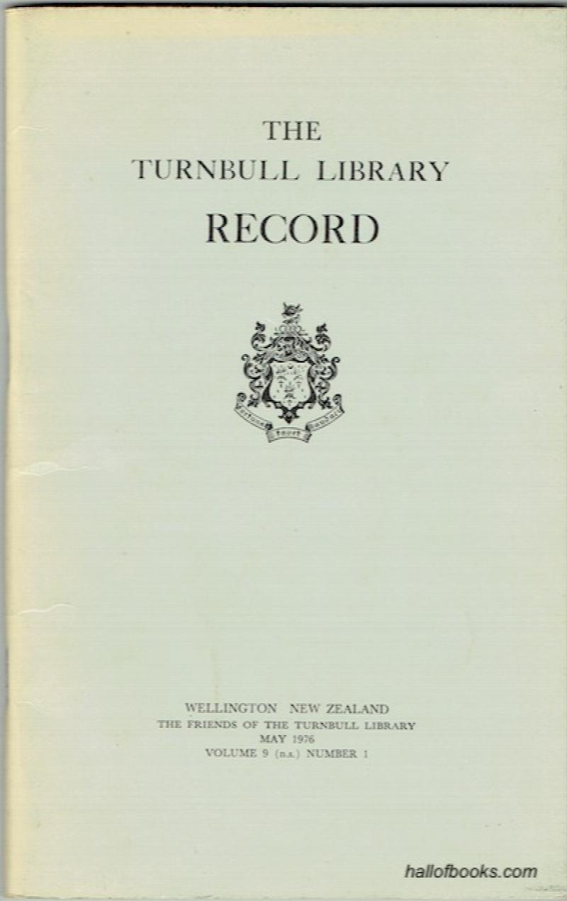 Image for The Turnbull Library Record, Volume 9, No. 1, May 1976