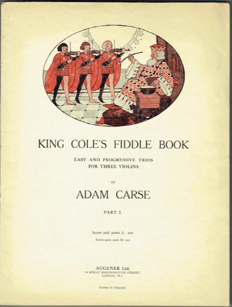 Image for King Cole’s Fiddle Book: Easy And Progressive Trios For Three Violins. Parts I and II