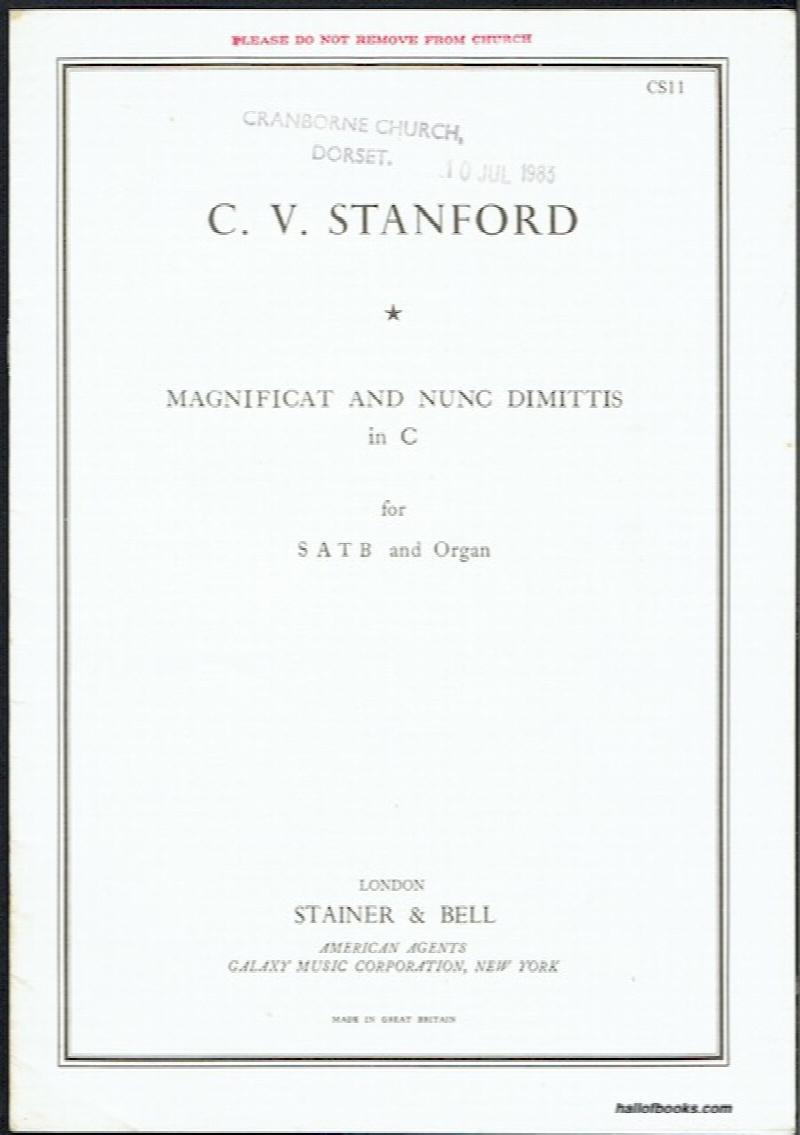 Image for Magnificat And Nunc Dimittis In C For SATB And Organ
