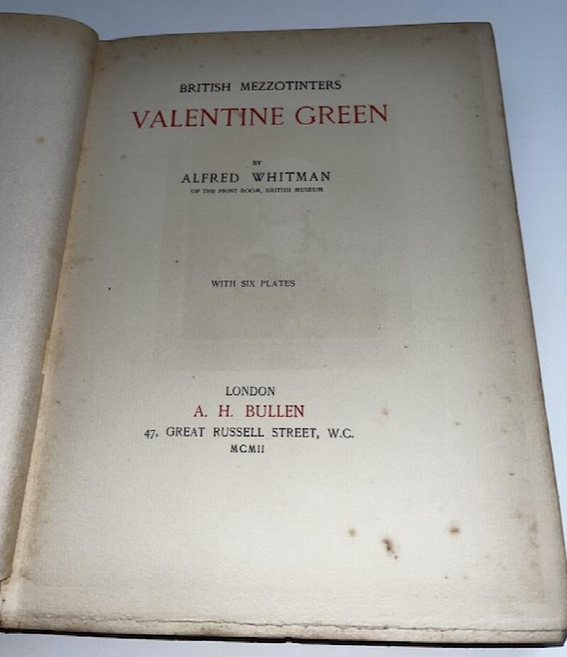 Image for British Mezzotinters: Valentine Green