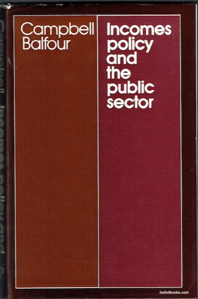 Image for Incomes Policy And The Public Sector