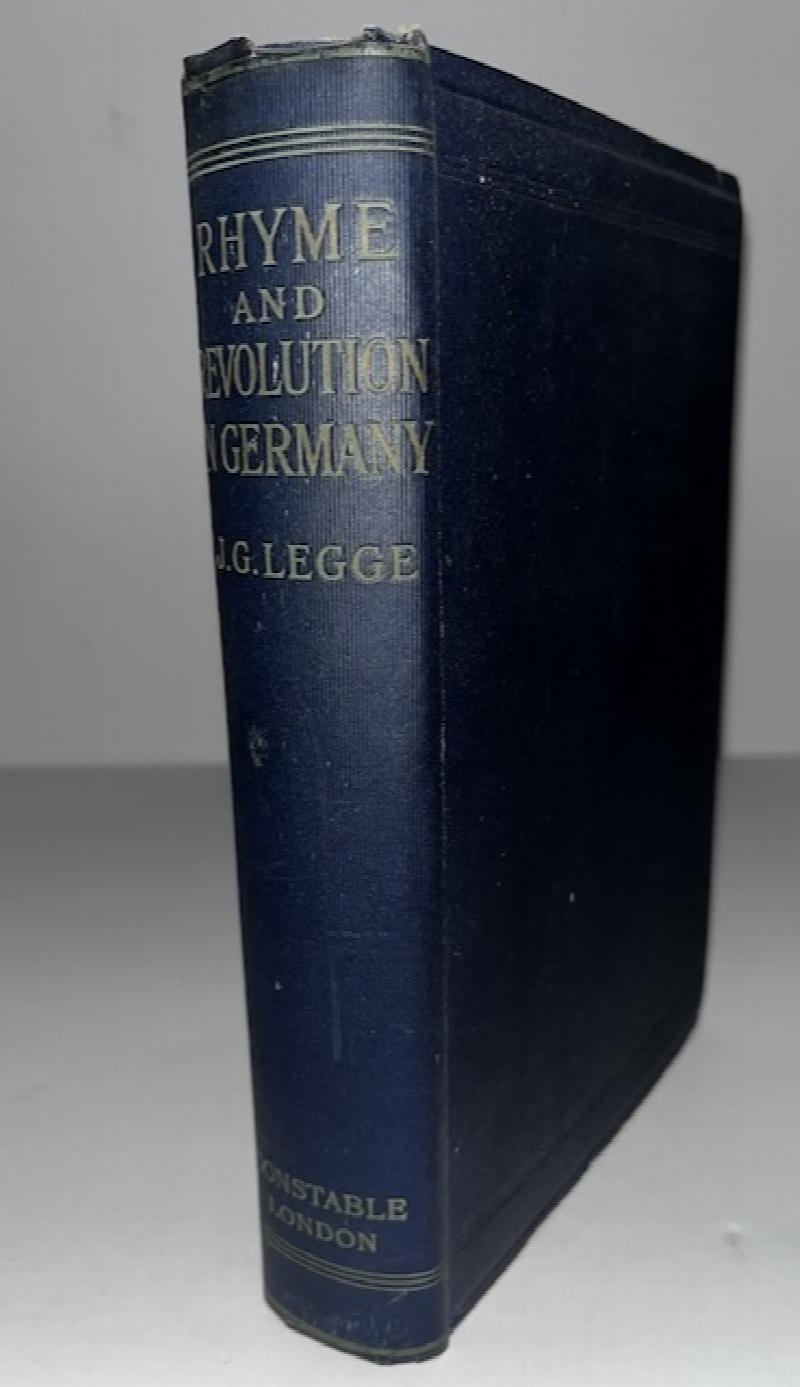 Image for Rhyme And Revolution In Germany: A Study Of German History, Life, Literature And Character 1813-1850