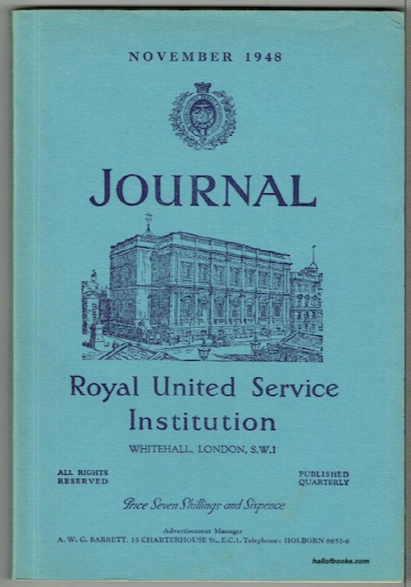 Image for Journal Of The Royal United Service Institution: November 1948