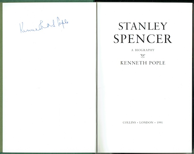Stanley Spencer: A Biography (Signed)