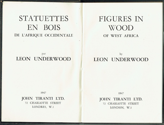 Figures In Wood Of West Africa: Statuettes En Bois De L'Afrique Occidentale
