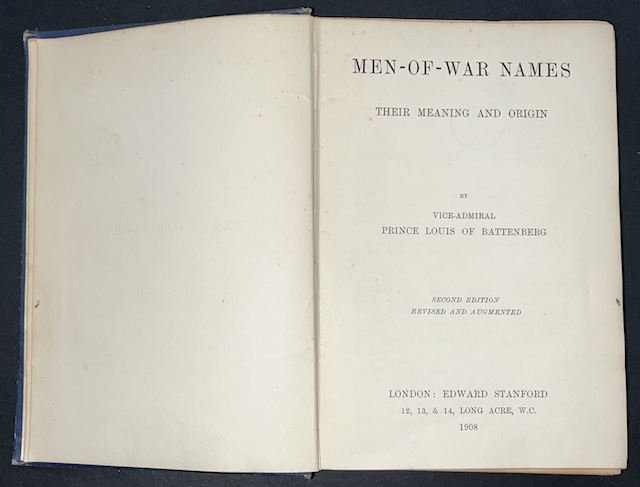 Men-Of-War Names: Their Meaning And Origin