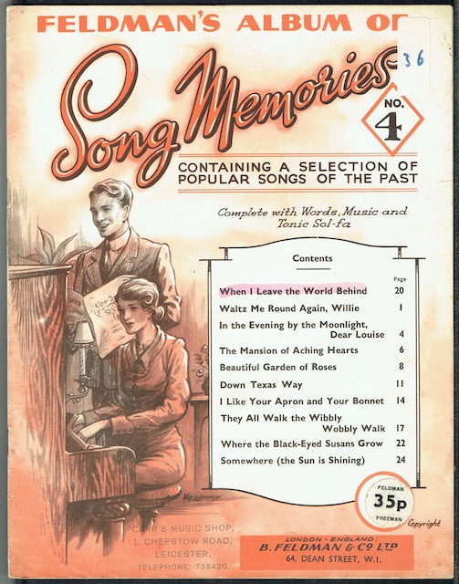 Feldman's Album Of Song Memories No.4: Containing A Selection Of Popular Songs Of The Past
