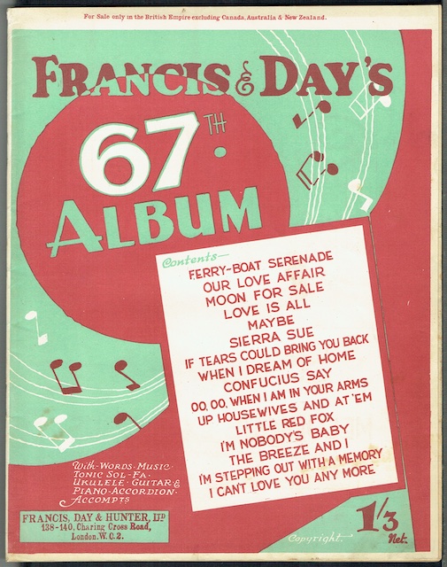 Francis & Day's 67th Album