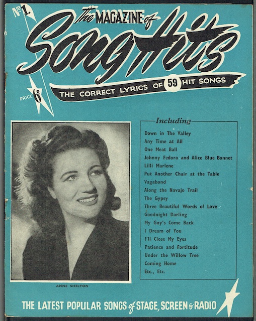 The Magazine Of Song Hits No.1: The Correct Lyrics Of 59 Hit Songs