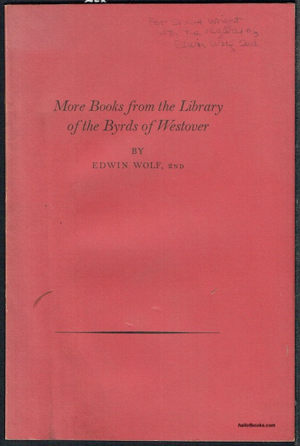 More Books From The Library Of The Byrds Of Westover